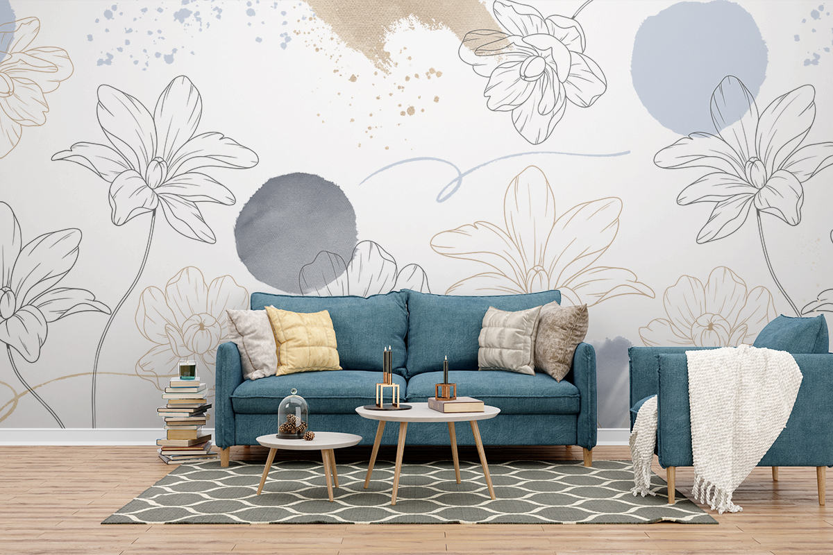 modern spring living room